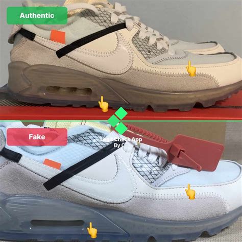 nike x off white air max 90 real vs fake